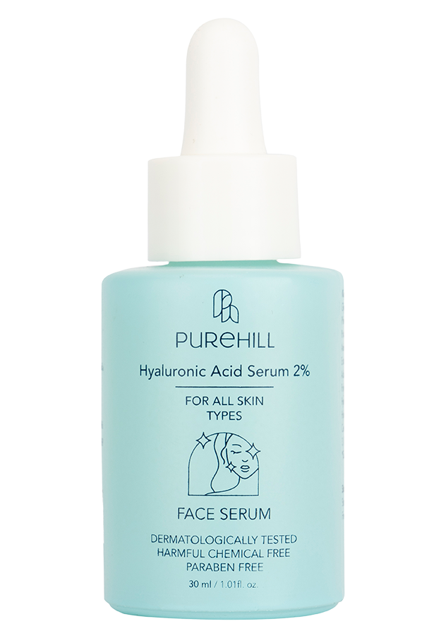 Purehill 2% Hyaluronic Acid Serum, hyaluronic acid serum for dry skin, Hyaluronic Acid Serum Fro Hydrated Skin