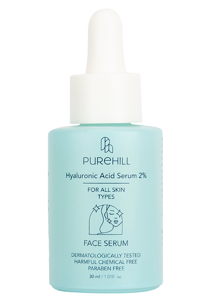 Purehill 2% Hyaluronic Acid Serum, hyaluronic acid serum for dry skin, Hyaluronic Acid Serum Fro Hydrated Skin