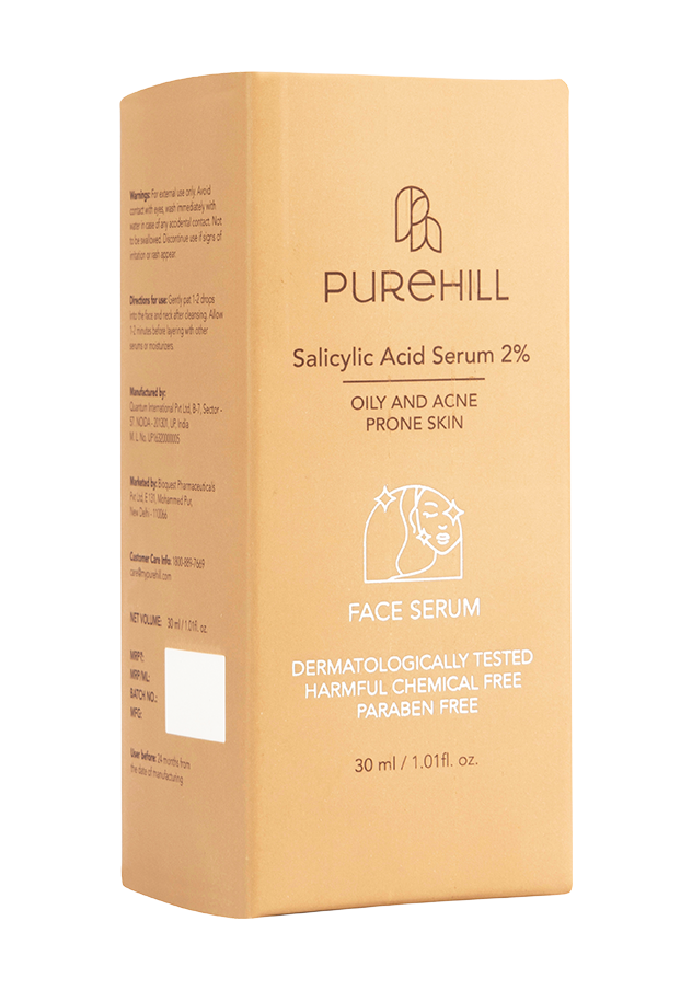 Purehill 2% Salicylic Acid Serum, Salicylic Acid Serum for Blemish Skin, Salicylic Acid Serum for Acne Skin | Purehill