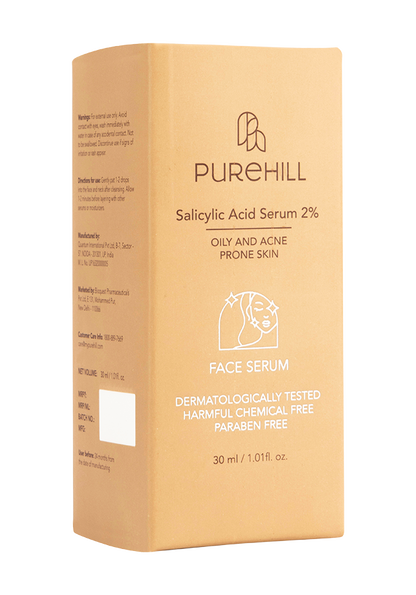 Purehill 2% Salicylic Acid Serum, Salicylic Acid Serum for Blemish Skin, Salicylic Acid Serum for Acne Skin | Purehill